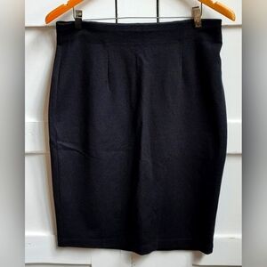 Eileen Fisher Women's Classic Black Pencil Skirt | Size Medium